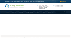 Desktop Screenshot of princyindustries.com